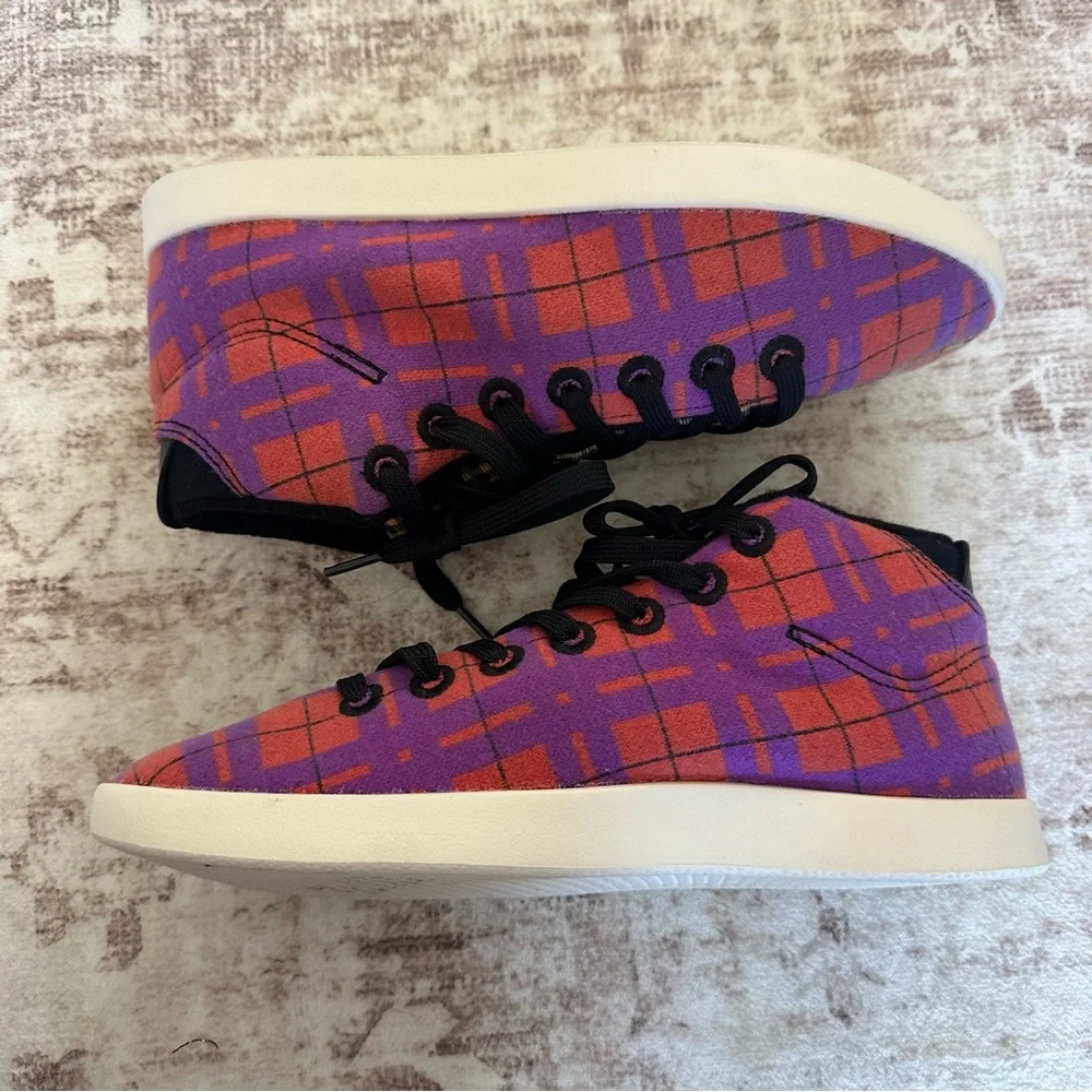 AllBirds WPM Womens Sz US 10 Wool Piper Mids Split Tartan Plaid‎ Limited Edition